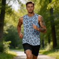thumbnail image 5 of HAJWOH Men Leopard Printed Tank Top Muscle Sleeveless Summer Big and Tall Summer Beach Soft Gym Shirts, 5 of 6