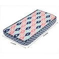 thumbnail image 2 of Bacati - Emma Aztec Quilted Top 100% Cotton Percale with Polyester Batting Diaper Changing Pad Cover, Kilim Coral/Mint/Navy, 2 of 4