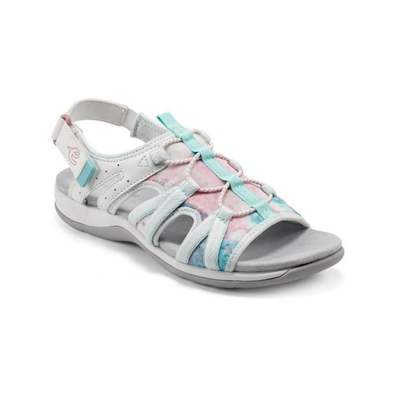 Easy Spirit Womens Spark 9 Faux Leather Cut-Out Sport Sandals