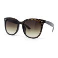 thumbnail image 2 of Womens Boyish Hipster Horn Rim Fashion Plastic Chic Sunglasses Tortoise - Brown, 2 of 4