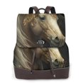 thumbnail image 1 of Fotbe Palatial Gold Pattern Horse Mochila Bolso con Estampado para Mujer, Mochila Antirrobo de Nylon Impermeable, Bolsa Ligera de Hombro, 1 of 4