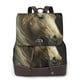 thumbnail image 1 of Easygdp Palatial Gold Pattern Horse Mochila de Cuero para Mujeres, Bolso de Hombro, Bolsos de Mano de Moda para Trabajo y Viajes, 1 of 4