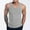 Gray, variant on Men's Tank Tops Crewneck Sleeveless Solid Color Loose Fit Shirts Gym Workout Muscle Tee M-3XL
