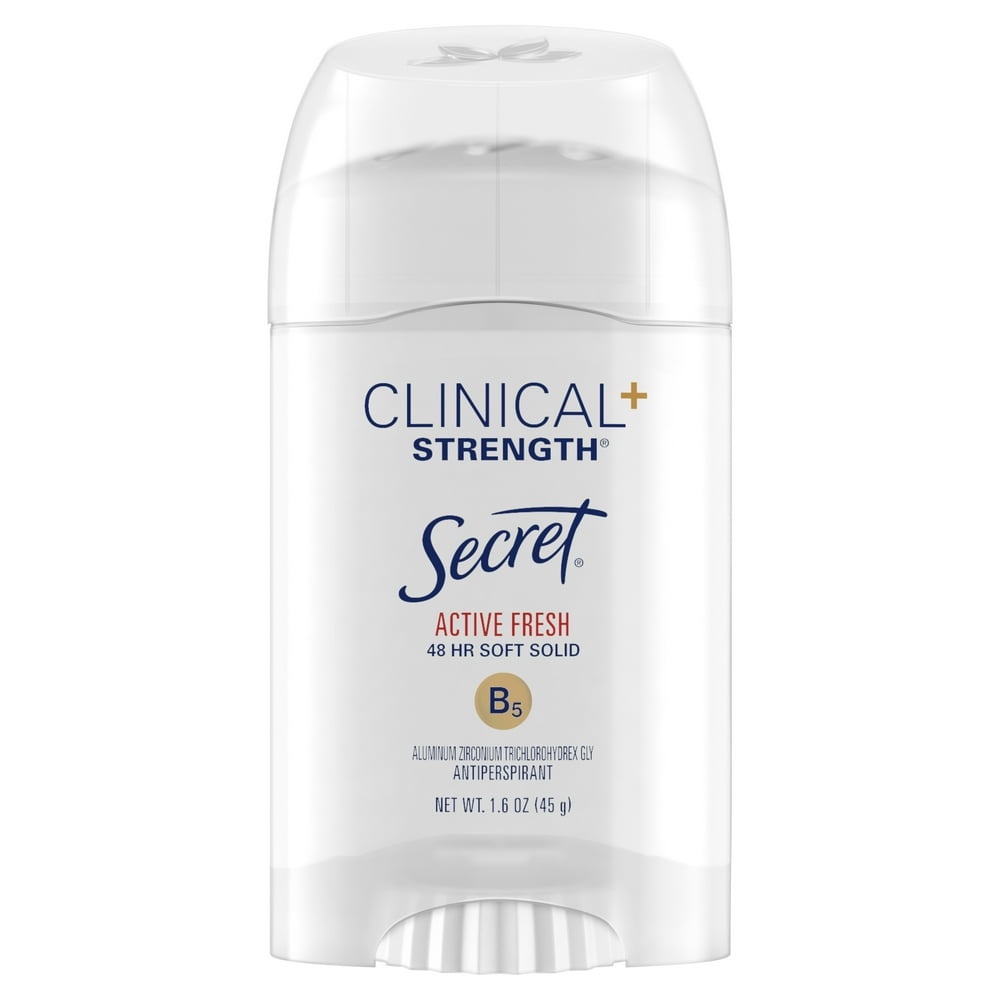 Secret Clinical Strength Soft Solid Antiperspirant Deodorant, Active