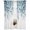 White Teal Blue, variant on Teal Blue Eucalyptus Leaves Semi Sheer Window Curtains 108 Inches Long, Spring Floral Summer Botanical Rod Pocket Voile Chiffon Curtain Light Filtering Drapes for Living Room, 52"x108", 2 Panels