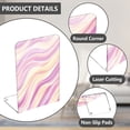 thumbnail image 3 of Acrylic Bookends 2 Pairs Decorative Book Stoppers for Home Office Desk Organizer Pastel Pink Wavy Lines, 3 of 6