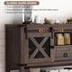 thumbnail image 4 of 46" Rustic Console Table, Farmhouse Entryway Table, Sofa Table with Storage White, 4 of 16