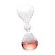 thumbnail image 5 of Reloj de arena con burbujas, novedad, entretenimiento, artesanía, artículos de arte únicos, vidrio, líquido, movimiento. Rosa, 5 of 9