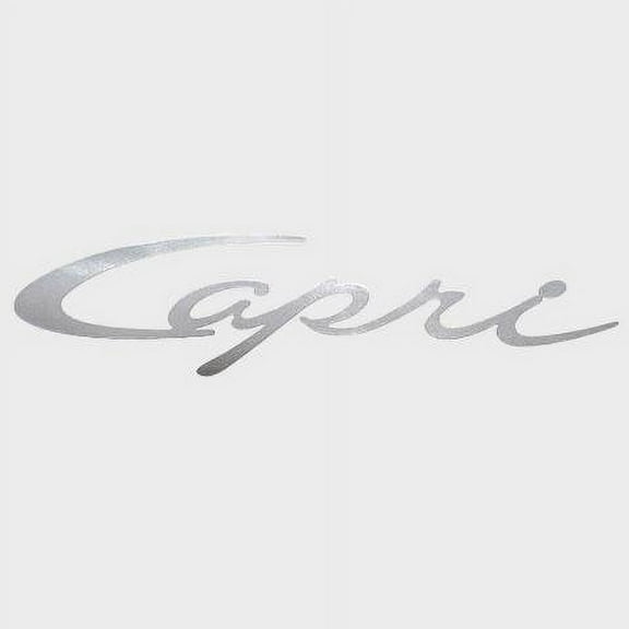 Bayliner Capri Logo Vinyl Silver Boat Decals (Pair)