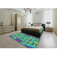 thumbnail image 5 of Ahgly Company Machine Washable Indoor Rectangle Transitional Slate Blue Area Rugs, 2' x 3', 5 of 7