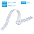thumbnail image 2 of Uxcell 11.81'' 32 Pins FFC FPC Flat Flexible Cable(A Type) for LCD Laptop Plastic White  10pcs, 2 of 5