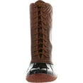 thumbnail image 3 of FOREVER KYLA-7 Women's Diamond Shape Quilted Deco Lace Up Waterproof Duck Boots, Tan, 11, 3 of 4