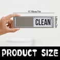 thumbnail image 3 of Grip Dishwasher Magnet Clean Dirty Sign Optional Adhesive Sticker Easy Read Non Scratch Heavy Duty Shutter Slide Dish Washer Magnets Strong Kitchen Home Decor (Silver), 3 of 8