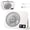 XY-A8 (white), variant on Portable Fan - 4-Speed Settings, Rechargeable & Ultra-Slim USB Fan, Quiet Design with Powerful Airflow & LED Light, Ideal for Desk, Bedroom, Office, Travel, And Outdoor Use
