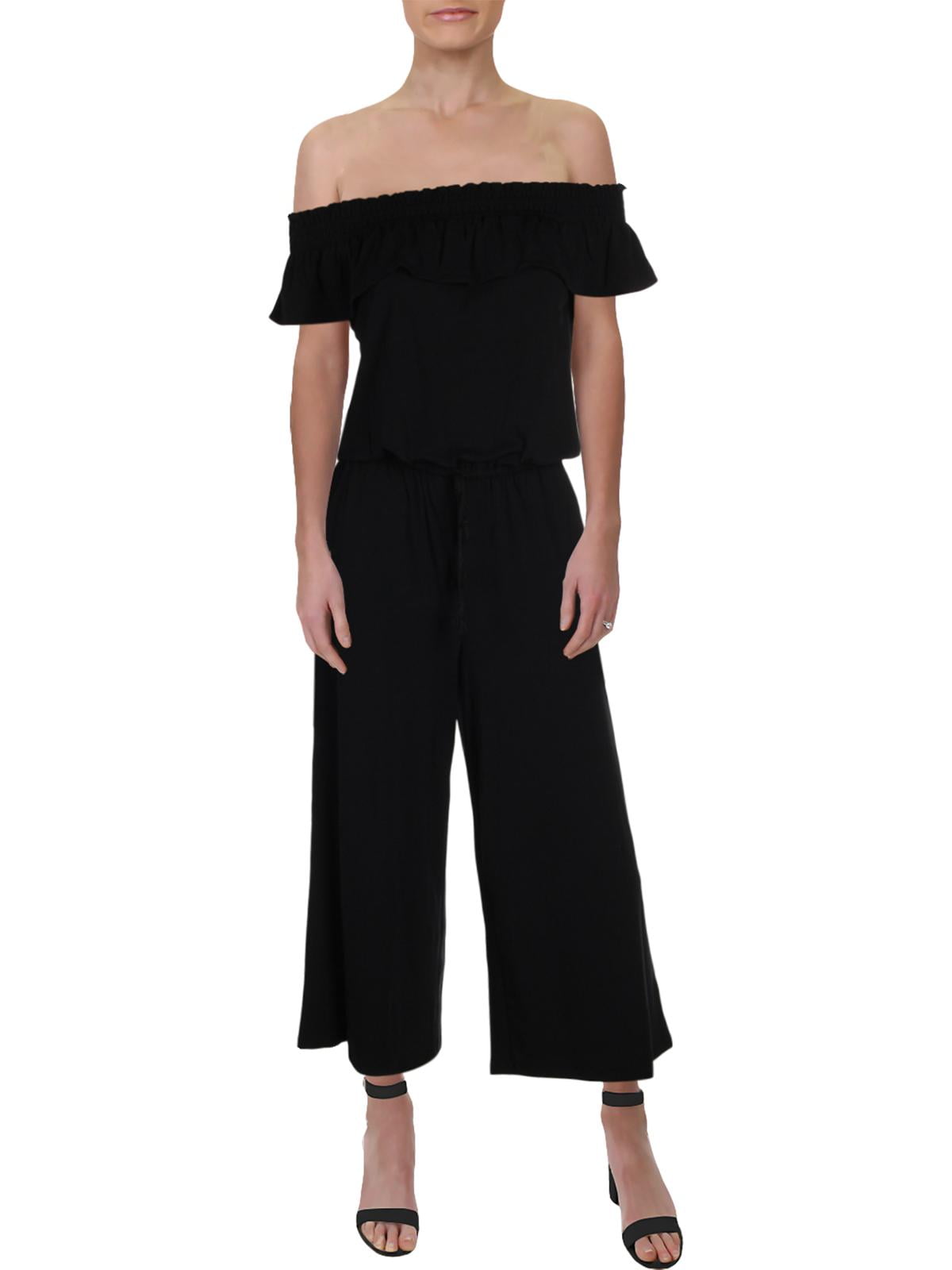 ralph lauren ruffle one shoulder jumpsuit