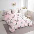 thumbnail image 3 of Feelyou Pink Dragon Animal Twin Bedding Sets 7-Piece, Dreamy Stars Cloud Bedding Comforter Set, Teens Kids Boys Girls Reversible Sheet Sets, Lightweight Room Decor, 3 of 8