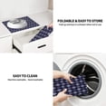 thumbnail image 5 of Naloa Purple and Blue Squares Dish Drying Mat for Kitchen Counter, Heat Resistant Drainer Mats, Absorbent Draining Mat,Dish Rack Pad,16"x18", 5 of 8