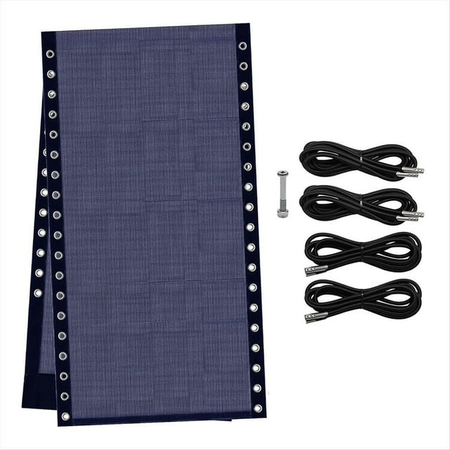Tela de Repuesto para Silla con 4 Cuerdas Elásticas, Kit de Reparación de para Sillón Reclinable de Patio, Piscina Exterior C