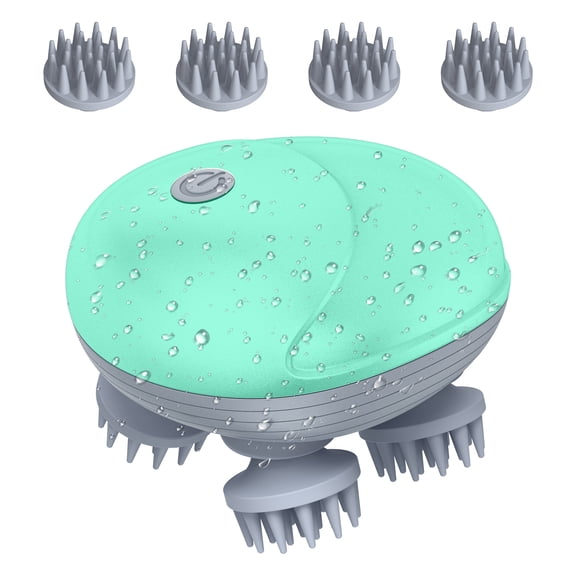 OTIA Electric Scalp Massager, Pet Massager, Waterproof Handheld Pet Massager for Dogs and Cats(Green)