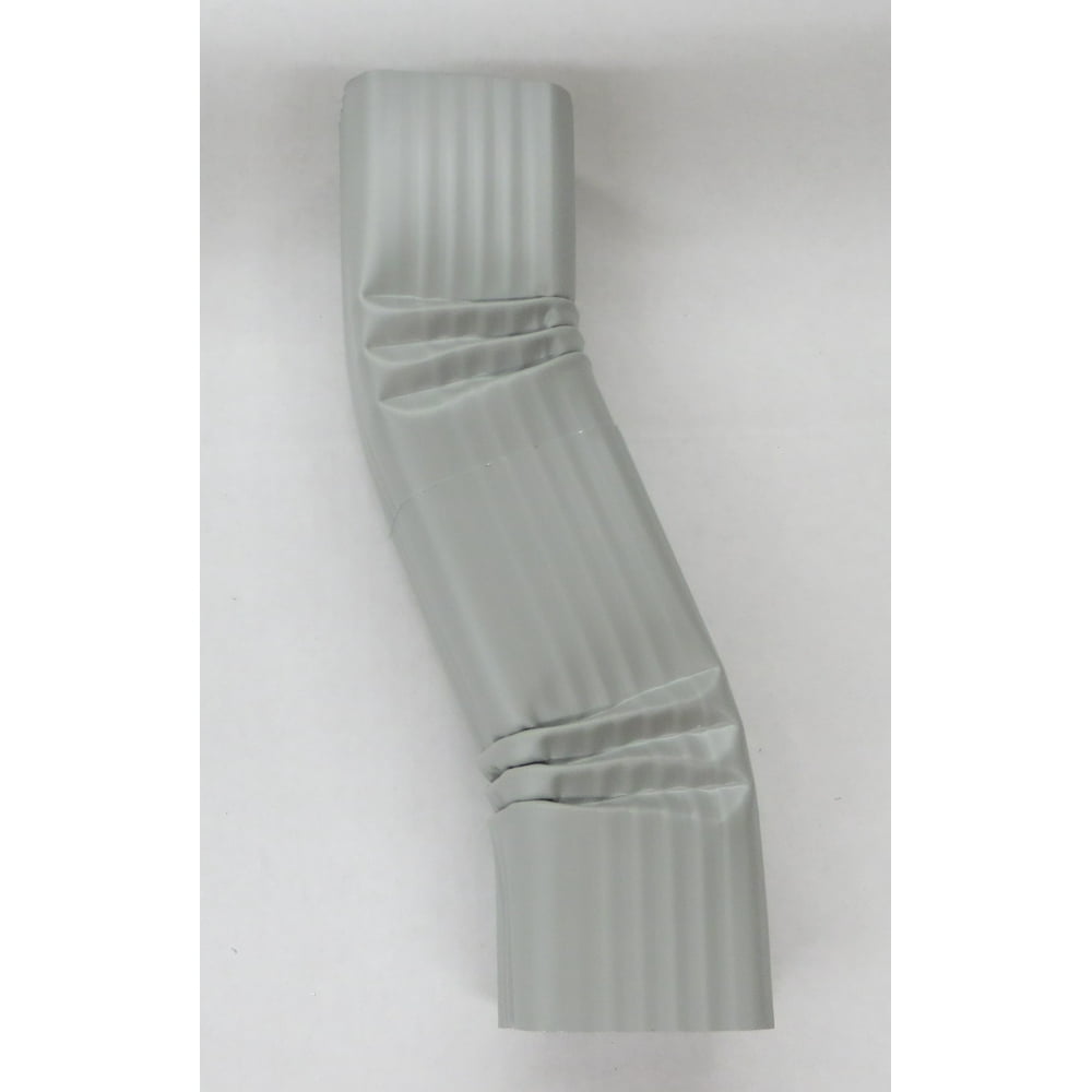 Aluminum Offset Downspout Elbow (2x3 B, PEARL GREY)