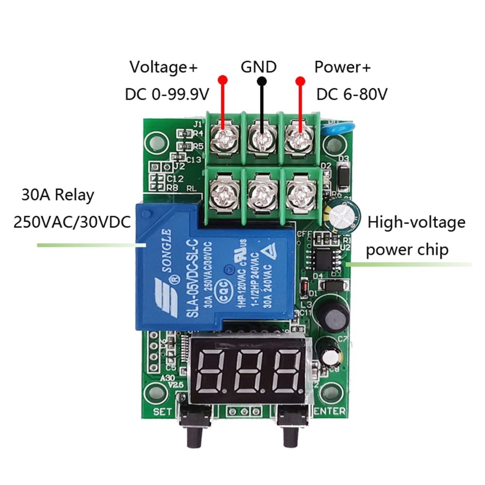 Details about   12V Voltage Detection Charging Discharge Monitor Relay Switch Control Module