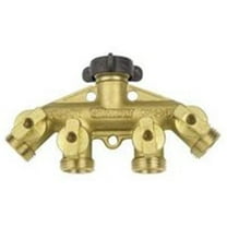 Brass 4-Way W/Shut-Off 44GF