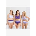 thumbnail image 6 of Comfort Choice Women's Plus Size 3-Pack Cotton Wireless Bra, 6 of 6