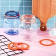 thumbnail image 5 of for Glass Clip Top Jars Replacement Silicone Leak-proof Seals Mason Jar Gaskets Sealing Rings Rings ORANGE, 5 of 8