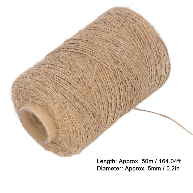 Jute Twine - Brown Roll Jute Twine for Crafts Soft Yet Strong Natural Jute  String Burlap String for Packaging, Wrapping,Packing Materials Decorative Rope  Cord for Hanging Craft Ornaments(1Ply285 Feet) 
