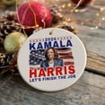 thumbnail image 4 of Kamala Harris 2024 Let's Finish the Job Ornament, Election Support Christmas Gift, 4 of 5
