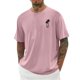 thumbnail image 1 of Camisas de Manga Larga para Hombres Imprimir Casual Cuello Redondo Blusa de Manga Corta, Camisas de Lino para Hombres, 1 of 4