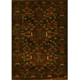 thumbnail image 1 of Ahgly Company Machine Washable Indoor Rectangle Persian Yellow Traditional Area Rugs, 8' x 12', 1 of 4