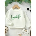 thumbnail image 4 of Bagilaanoe Toddler Baby Girl Knitted Sweater Long Sleeve Letter Embroidery Pullover 6M 9M 12M 18M 24M 3T Kids Warm Jumpers Tops Fall Loose Knitwear, 4 of 9