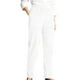 thumbnail image 1 of Pantalones de pana Prolriy para mujer, estilo casual, con personalidad, color liso, cintura elástica, a rayas, pierna recta, color blanco, talla XL., 1 of 4