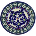 thumbnail image 2 of Polish Pottery 3½-inch Coaster (Irish Spring Theme) Hand Painted in Boleslawiec, Poland + Certificate of Authenticity, 2 of 6
