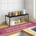 thumbnail image 4 of SHIQI-Expandable Kitchen Cabinet and Countertop Shelf Organizer Adjustable Cupboard Stand Spice Rack Counter Pantry Shelf Organization Storage Rack for Kitchen Bathroom Office(Black), 4 of 4