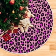 thumbnail image 5 of SKYSONIC Pink Leopard Christmas Tree Skirt 36" Christmas Decorations Indoor Outdoor Tree Skir for Home Holiday Party Decorations Gift, 5 of 5