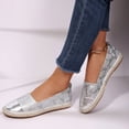 thumbnail image 5 of Rexoro Women Loafers Flats Cap Toe Woven Trim Comfort Slip On Women Shoes, 5 of 10