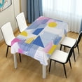 thumbnail image 4 of Yayeee Tablecloths 60" x 90" Rectangle Wrinkle Resistant Party Table Cover, Retro Simple Shapes, 4 of 8