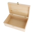 thumbnail image 1 of Caja de almacenamiento de madera portátil Resistente al desgaste con tapa Colección estable con cerradura Estuche de viaje para, 1 of 7