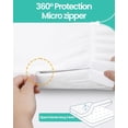 thumbnail image 2 of 60"x80" Queen Mattress Protector 9 in Waterproof Mattress Cover Zippered Soft Breathable Skin-Safe Encasement, 2 of 8