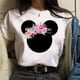 thumbnail image 1 of Disney Gold Micky Head Women's Casual 100% Cotton T-shirt Mickey Mouse High-Quality Print Fashion Top Cartoon Free ShippingL Gao Jinjia LED, 1 of 2