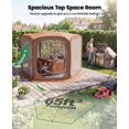 thumbnail image 2 of Pop Up Screen House Tent Sun Shelter With Breathable Mesh Doors Portable Camping Detachable Waterproof Floor 10x10ft Outdoor For Family Friends Party, 2 of 9