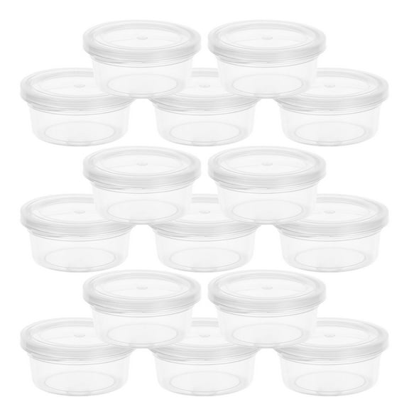 GOOHOCHY 20pcs Small Clear Plastic Storage Boxes Lidded Mini Containers Craft Supply Storage Crafting Box For Clay Crafts Tiny Items