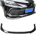 thumbnail image 2 of Ikon Motorsports Compatible with 21-24 Toyota Camry LE 3PCS Front Bumper Lip IKON Style PP Gloss Black, 2 of 5