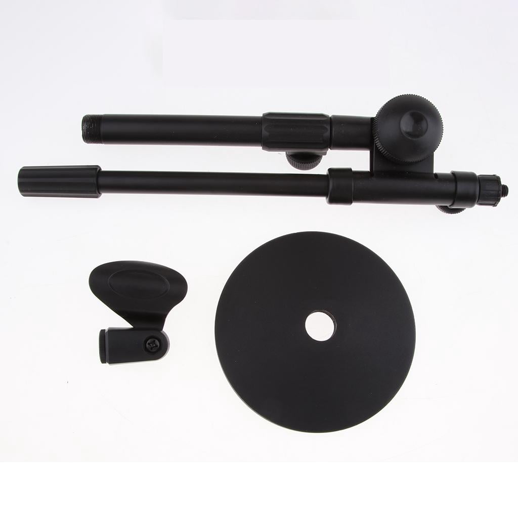 LeeQinersw 2 x Microphone Stand With Boom Arm 13inch For Dynamic Condenser Microphones
