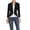 Black, variant on Womens Casual Work High Low Blazer Jacket
