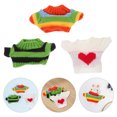 thumbnail image 5 of 3 piezas de ropa para muñecas de peluche, suéter y accesorios de peluche, conjunto de oso de punto para muñecas, para vestir., 5 of 5