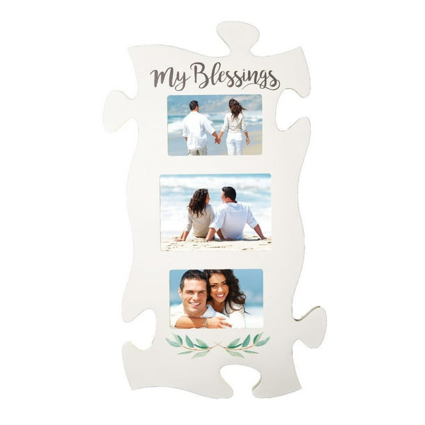 P. Graham Dunn My Blessings Flourish White 13 x 22 Wood Puzzle Photo