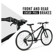 Hyper Bicycles 700c Urban Hybrid Bike, Adults Ages 14+, Gray